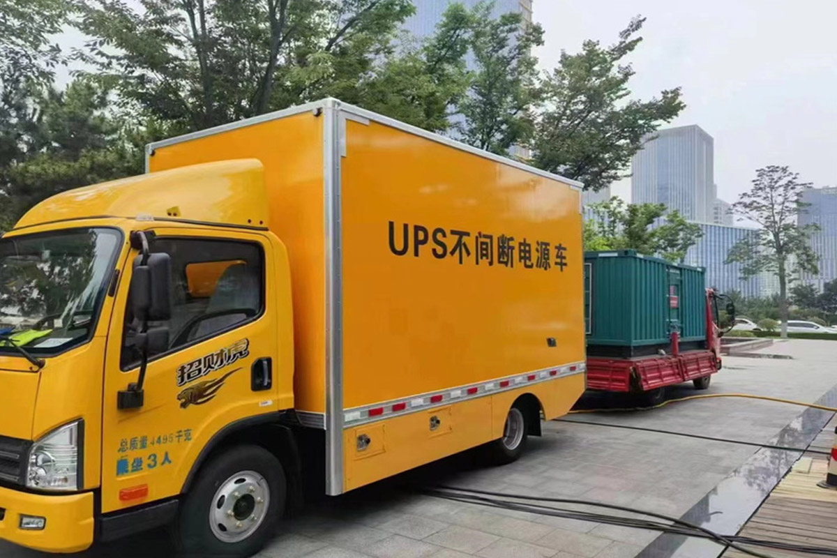 古浪发电机租赁施工现场