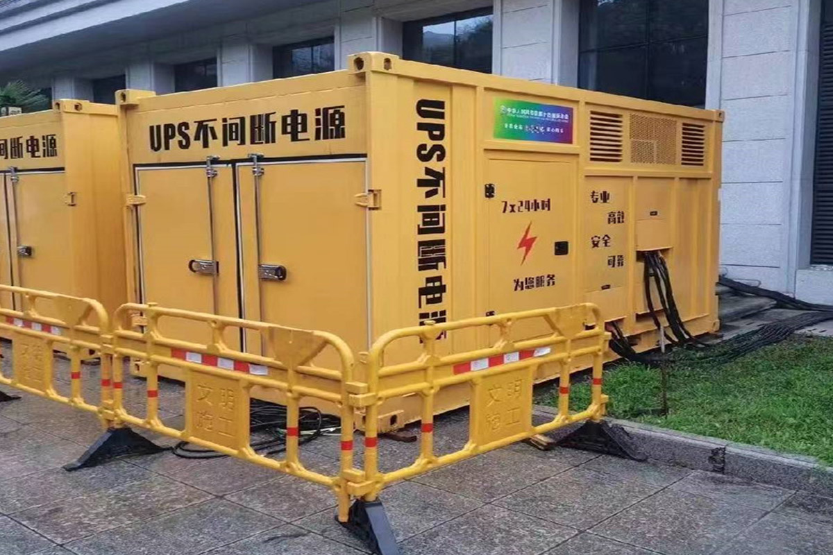 古浪发电机租赁施工现场